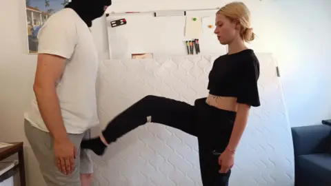 GermanBallsBusted: Emo Girl Ballbusting