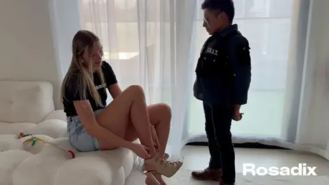 Rosadix Films – Short Police Bullied By Giant Teen 18