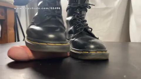 tramplegirls shoejobs and cockcrush A Bootjob Dream in Black Doc Martens Boots CBT