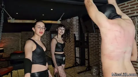 Miss Lith Three Dommes Sadistic Whipping Miss Lith Domina Nina and KQueen