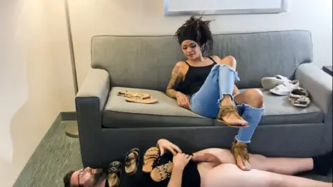 Onlyballkicking – Ballbusting With My Favorite Sandals – Stella