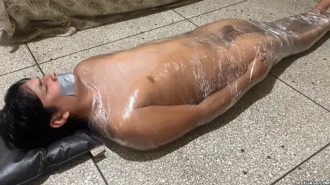 Femdom Bondage By Selfgags – Plastic Mummified Slave Teased Fucked Andamp Ruined